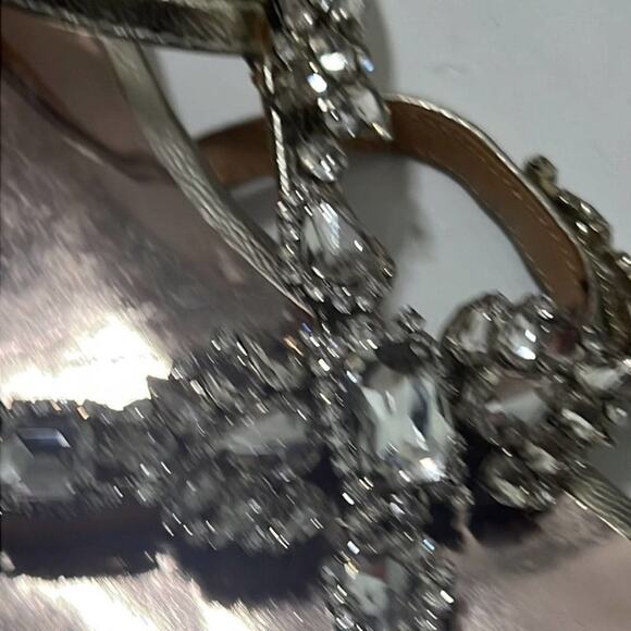 BADGLEY MISCHKA EMBELLISH SANDALS SIZE 10 - Picture 5 of 5